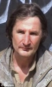 Taken from his beheading video by Reuters.