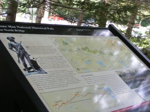 This is the first info plaque you will see