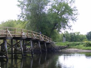 The old north bridge in concord