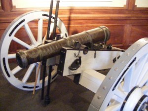 This is one of the actual cannons the British were trying to seize